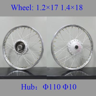China Impact Resistance Fat Spoke Motorcycle Wheels Motorcycle Wheel Parts for sale