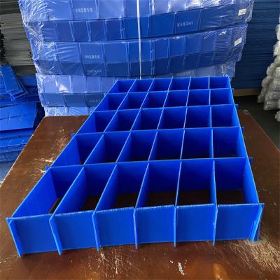 China PP Blue Color Corrugated Plastic Dividers Customized Electronic Industry Use 14mm for sale