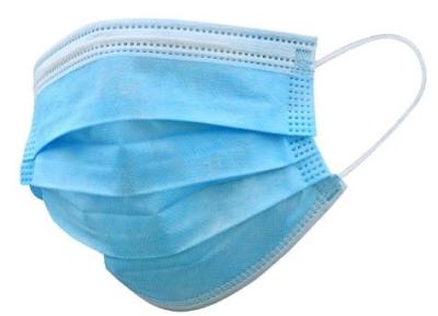 China Hypoallergenic Fiberglass 3ply Blue Disposable Mask for sale