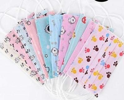China Hypoallergenic 5ply Cartoon Children'S Disposable Face Mask for sale