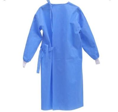 China Polypropylene Non Sterile Disposable Plastic Gowns for sale