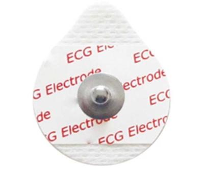 China Non Woven Adult Oval Buttons Safety ECG Chest Electrode for sale