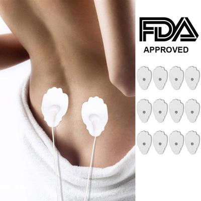 China Custom Snap Non-woven Tens Unit Adhesive Electrodes Pads For Back Massage for sale