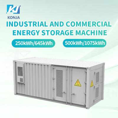China KonJa 1290kwh-container energieopslag systeem klasse A batterij energieopslagcontainer 860V Te koop