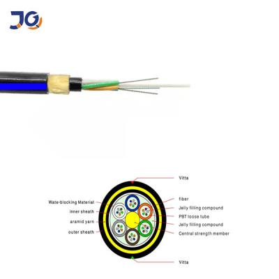 China All Dielectric Aerial ADSS Cable Optic 24 48 72 96 144 Cores Fiber Adss for sale