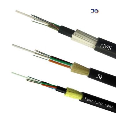 China Cable de fibra óptica de potencia Adss de modo único 24 48 72 96 144 Core Cable de fibra para exteriores Adss Cable de fibra óptica 48 Core en venta