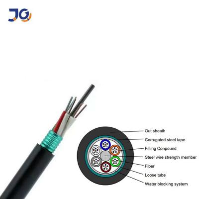 China Outdoor Armored OS2 Single Mode Fiber Optic Cable 8 12 24 48 96 Cores for sale
