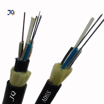 China HDPE 12/24/48/96 Core ADSS Fiber Optic Cable With Aramid Yarn for sale