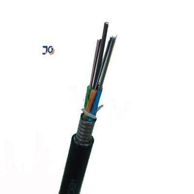 China Anti - Rodent Single Mode Fiber Optic Cable Gyts Outdoor Direct Buried 12 24 96 144 Core for sale