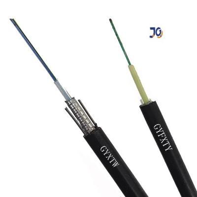 China Outdoor Armoured Fiber Cable GYXTW Singlemode Steel Wire Fiber Optic Cable for sale