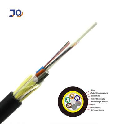 Cina Cavo della luce del cavo a fibre ottiche del centro G652D del cavo a fibre ottiche 48 di ADSS per installazione sopraelevata in vendita