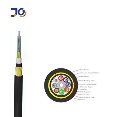 China ADSS Fiber Cable Single Mode Span 150m 144 Core Fiber Optic Cable for sale
