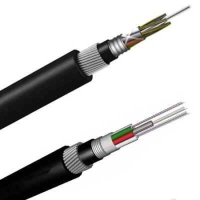 China GYTA33 Underwater Underground Fiber Optic Cable 1000 Strong Thick Armoured Direct Burial Optic Fiber Cable for sale