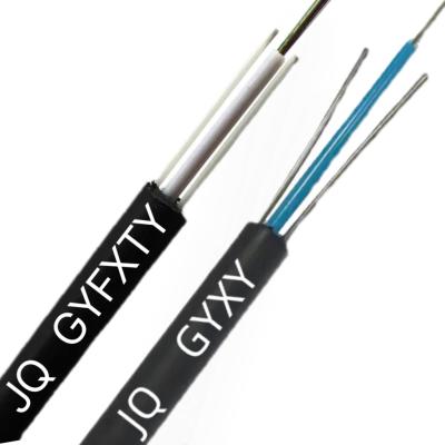 China 2 4 6 8 12 Core Fiber Optic Cable GYFXTY Central Loose Tube Outdoor Cable for sale