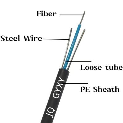 China 2 4 6 8 12 core Outdoor Fiber Optic Cable GYXY Non-armored Cable for sale