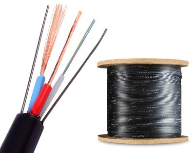 China OEM Composite Fibra Cable Customized Outdoor Optical Fiber + Power cable 4 8 12 24 Core Hybrid Power Fiber Optical Cable for sale