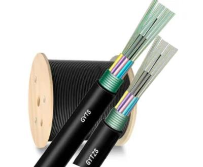China 48 Cores Outdoor Armored Fiber Optic Cable GYTS GYTZS single mode optical fiber cable for sale