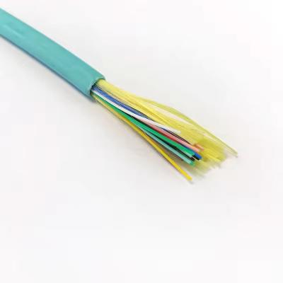 China 2 4 6 12 core Indoor optical fiber cable GJFJH LSZH outer sheath tight buffered fiber for sale