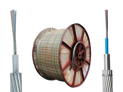 中国 12 24 48 96 144 core outdoor aerial cable opgw ground wire composite ground wire opgw fiber optic cable 販売のため