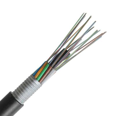 China Aluminum Stranded Loose Tube GYTA-24B1 Outdoor Fiber Optic Cable for sale