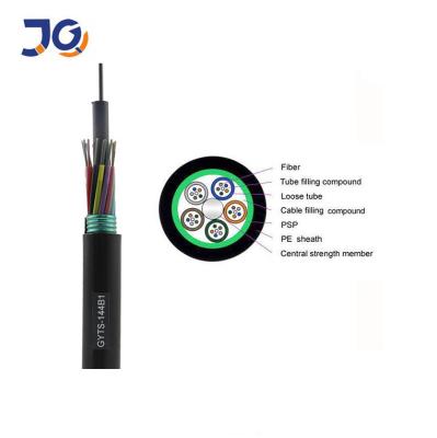 China GYTS G657A1 12 Core Single Mode Armoured Fiber Optic Cable for sale