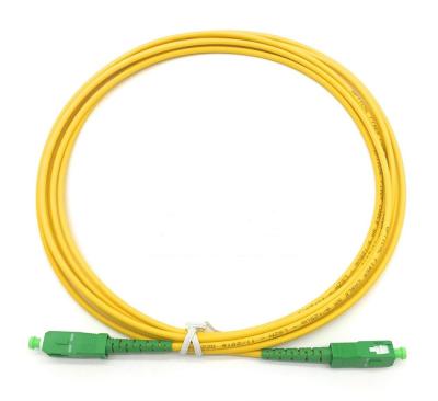Chine 1m SC/APC à la corde de correction de fibre optique de SC/APC 9/125um à vendre