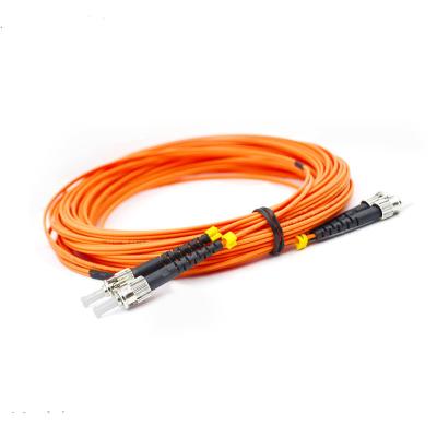 Китай Двухшпиндельный оранжевый гибкий провод оптического волокна ST UPC мультимодный 2m 3.0mm продается