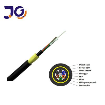 China ISO 9001 24 Core All Dielectric Self Supporting Fiber Optic Cable for sale