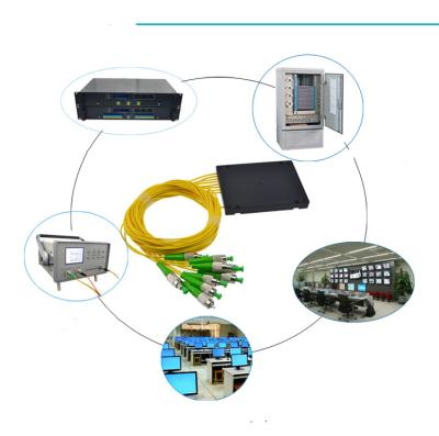 China Divisor del PLC de los accesorios de la fibra óptica de la caja del ABS 1x8 del conector 2.0m m de FC/APC en venta