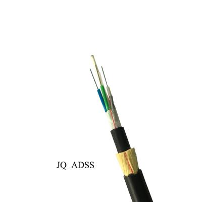 China Cable de fribra óptica del solo modo de la base del hilado 12 de ADSS G657A1 Aramid en venta