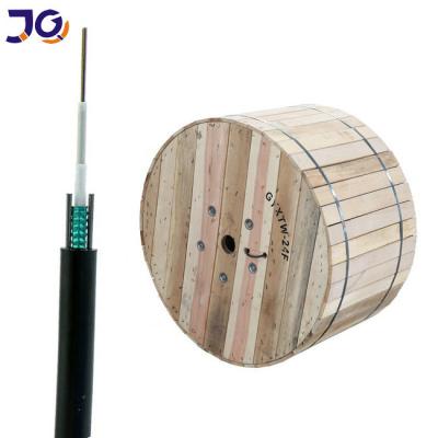 China GYXTW 12core Aerial Fiber Optic Cable With Armored Steel for sale