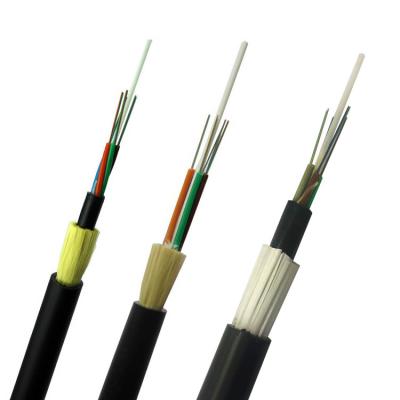 China Outdoor 8 Core 12 hilos 24 hilos Fiber Optic Cable ADSS Fiber Optic Cable Aerial  Communication Cables for sale