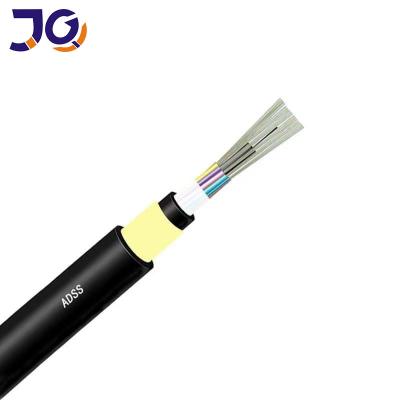 China 2km Length AT/HDPE Jacket Overhead ADSS Fiber Optic Cable for sale