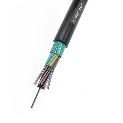 China 144 core Outdoor Fiber Optic Cable Single Mode G652D Armoured GYTS for sale