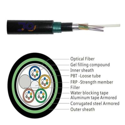 China GYTZA53 24 Core Underground Buried Fiber Optic Cable for sale