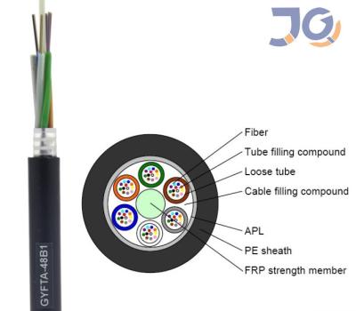 China Cable de fibra óptica acorazado al aire libre GYTA del conducto de cable de 288 corazones en venta