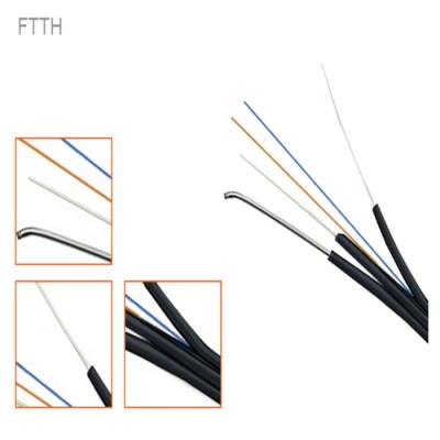 China 250um Color Coating G652D 2 Cores Ftth Fiber Optic Drop Cable FRP Reinforced For Outdoor for sale