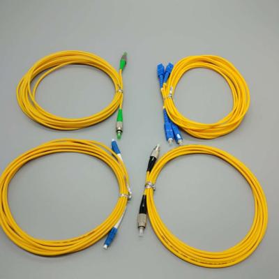 China Singlemode 3m Simplex Fiber Optic Patch Cord multiple color for sale