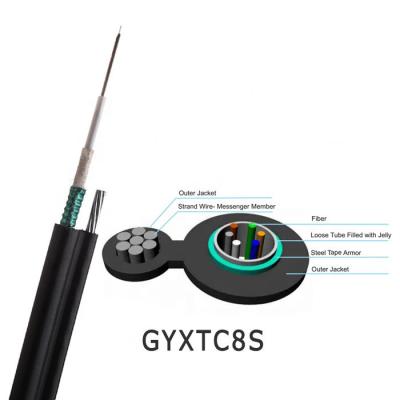 Chine Câble optique électrique de fibre du schéma 8 de noyau de GYTC8S 96 à vendre