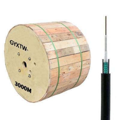 China 2 4 6 8 24 32 48 84 96 144 288 Cores Armoured Optical Fiber Cable GYXTW Fiber Cable for sale