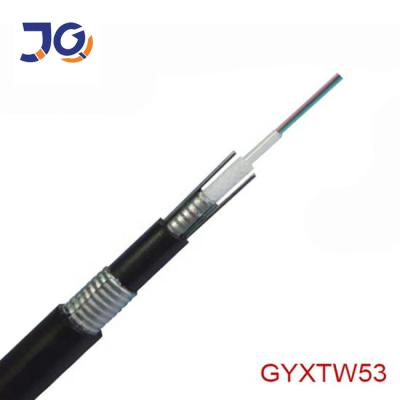 China Single Mode Underground Outdoor Fiber Optic Cable GYXTW 12 24 48 Core GYXTW53 for sale