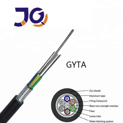 중국 12 24 48 핵심은 야외인 지하 GYTA G652D 파이버 광 케이블을 강화했습니다 판매용