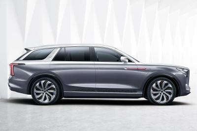 Automatic Gearbox Hongqi E-HS9 Electric Car Closed Body Type with Manufacturing