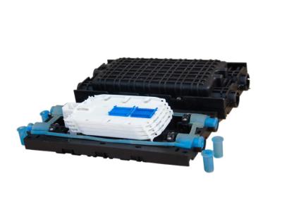 China Inline type ABS PP fiber splice enclosure 4 trays for Wall mounted for sale