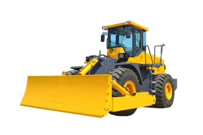 China Yellow Weichai Front End Wheel Loader With Angling And Tilting Blade Dozer for sale