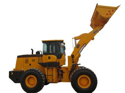 China Single Rocker Arm Front End Wheel Loader 5 Ton Loader 3300mm Max Dumping Height for sale