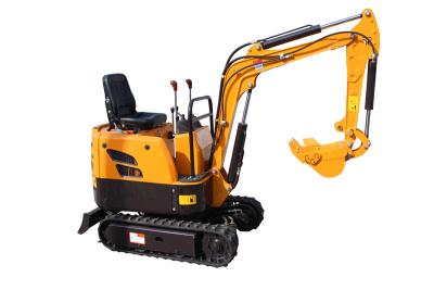 China 0.02m3 Mini Crawler Excavator For Garden Farmland Small Project Yellow for sale
