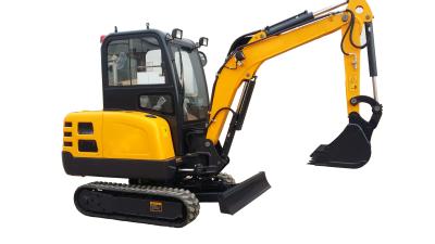 China Mini Rubber Track Mini Crawler Excavator Digger With Cabin WY22H Yellow for sale