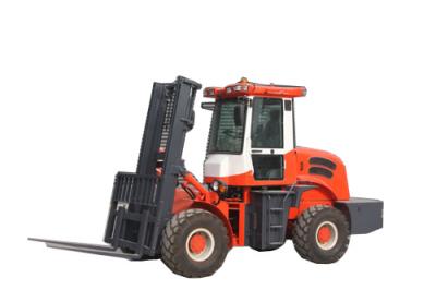 China 3500kg Diesel Powered Forklift Rough Terrain Forklift Trucks For Poor Road Condition for sale