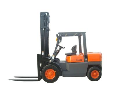 China 2 Stage Full Free Mast 5 Ton Forklift Container Lifting Forklift For Warehouse for sale